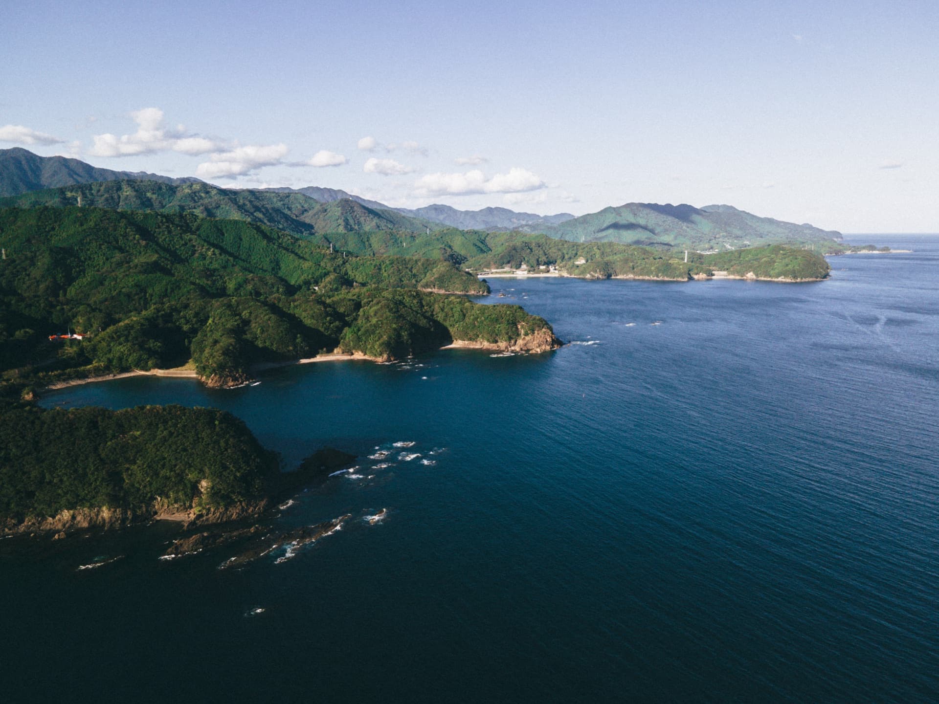 山から続く、海
